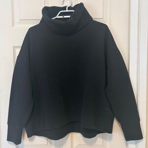 Black turtleneck sweater